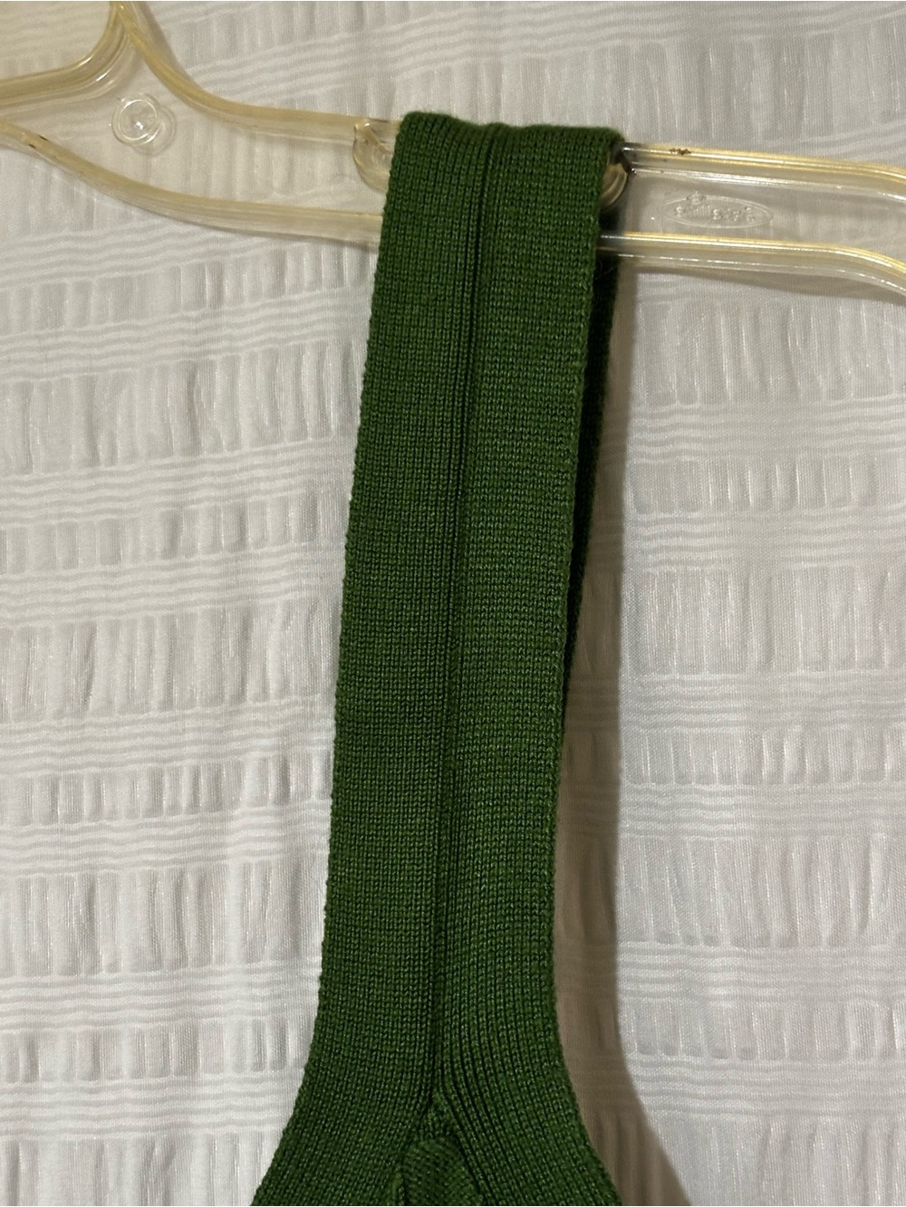 Abercrombie & Fitch Basketweave Knit Tank Green Sz Small - Picture 5 of 6